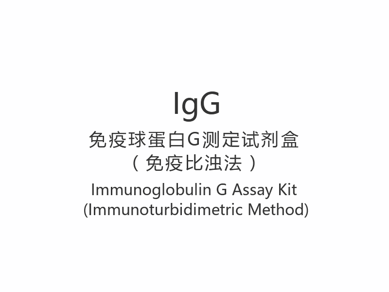 【IgG】 Kit de dosage d'immunoglobuline G (méthode immunoturbidimétrique)