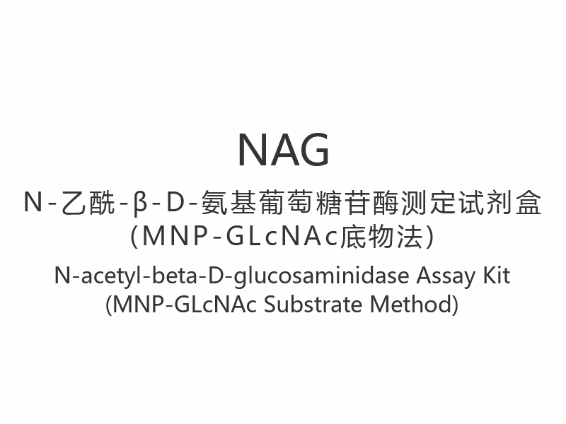 【NAG】 Kit de test N-acétyl-bêta-D-glucosaminidase (méthode du substrat MNP-GLcNAc)
